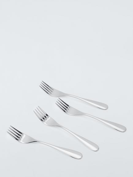 John Lewis Brook Stainless Steel Pastry Forks, Set of 4 - view 2, 