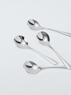 John Lewis Brook Stainless Steel Soup Spoons, Set of 4 - view 2, 