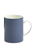 Wedgwood Gio Pinstripe Bone China Mug, 350ml, Blue/White