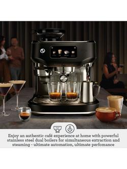 Sage Oracle Dual Boiler Coffee Machine, Stainless Steel - view 2, Black Truffle