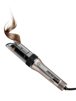 BaByliss Style Secret Air Automatic Rotating Curler & Waver, Silver, Silver