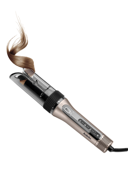 BaByliss Style Secret Air Automatic Rotating Curler & Waver, Silver, Silver