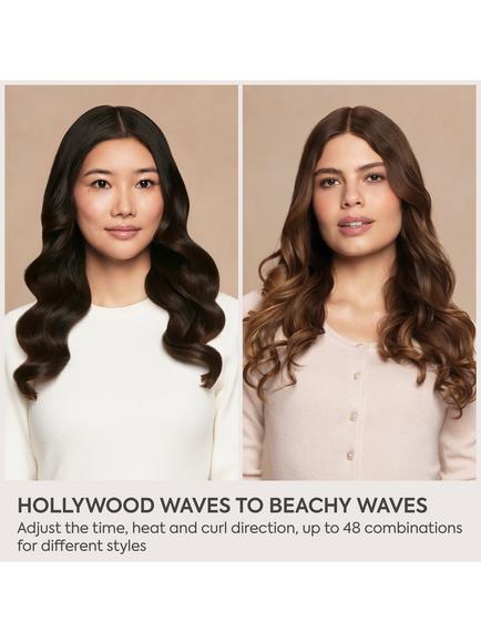 BaByliss Style Secret Air Automatic Rotating Curler & Waver, Silver - view 2, Silver