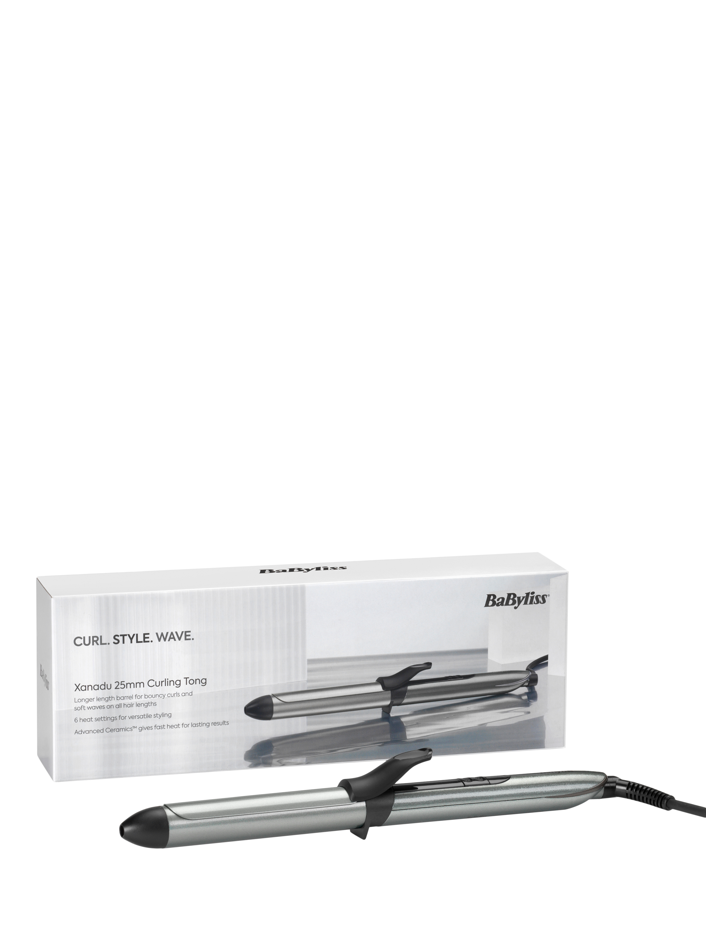 Product image 7 of 7, which shows BaByliss Xanadu Curling Tong, Green