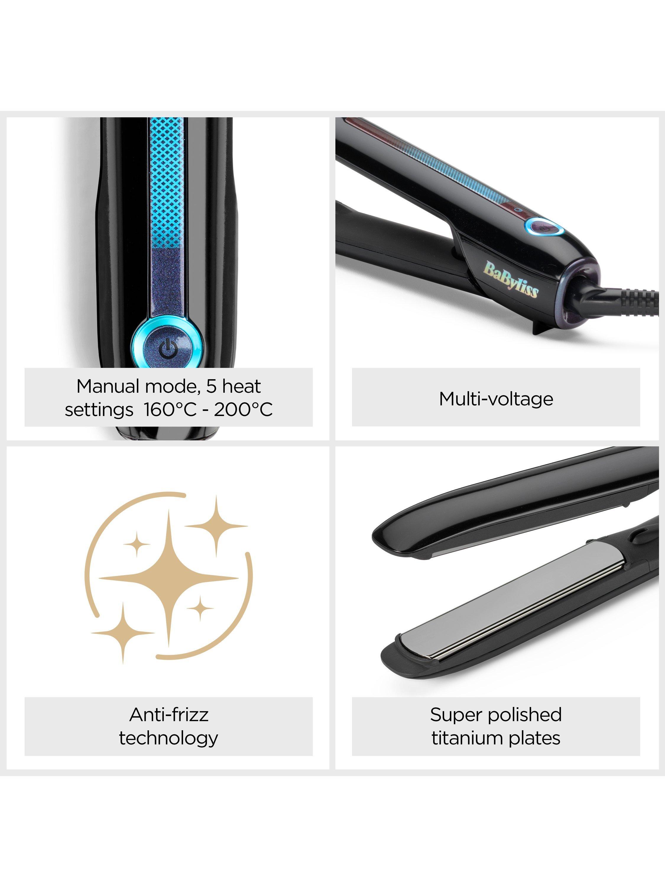 Product image 6 of 9, which shows BaByliss Sensor Protect Styler Intelligent Hair Straighteners, Black