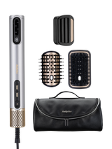 BaByliss Air Wand Limited Edition Hair Dryer, Smoothing & Volumising All-in-One, Silver