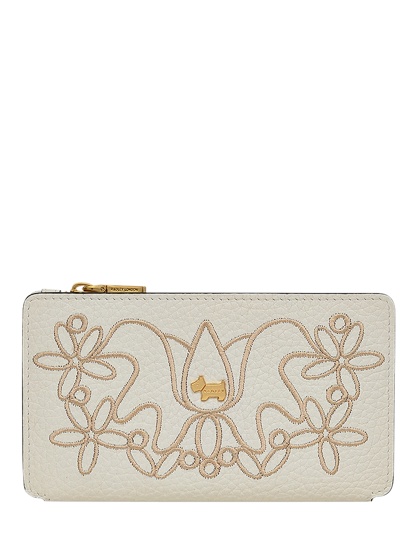 Product image 1 of 3, which shows Radley Coin Street Leather Medium Bifold Purse, Chalk