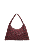 Dune London Deliberate XL Woven Shoulder Bag, Purple