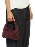 Dune London Dinkideliberate Woven Shoulder Bag, Purple