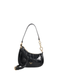 Dune London Direction Asymmetric Chain Shoulder Bag, Black