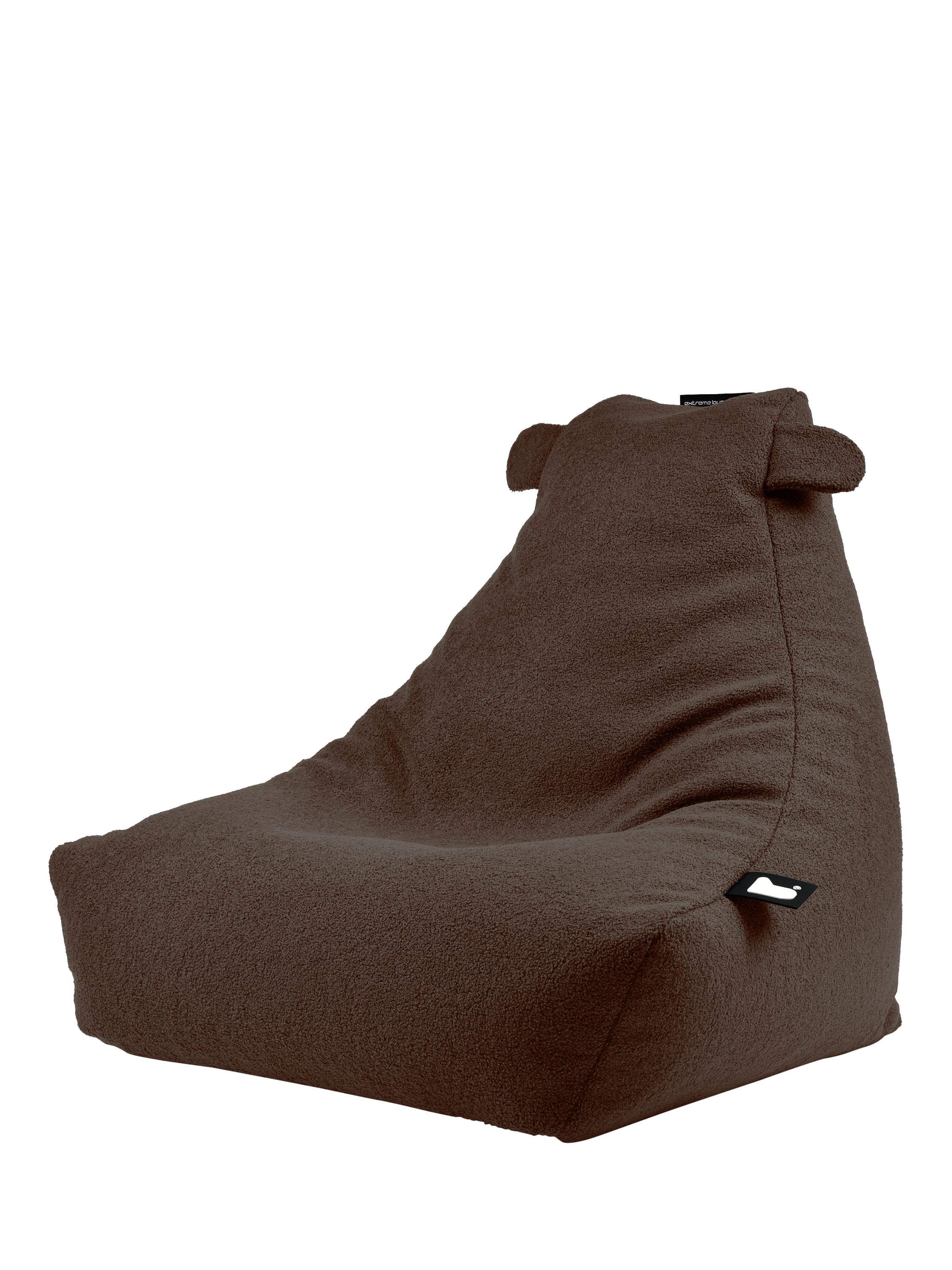 Extreme Lounging Kids' Mini Teddy Bean Bag, Truffle