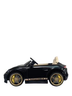 INJUSA Porsche Taycan Turbo S Electric Ride-On Toy, Black - view 2, Black