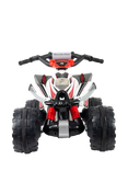 INJUSA Mercedes Quad The Beast 12V Electric Ride-On Toy, White/Red