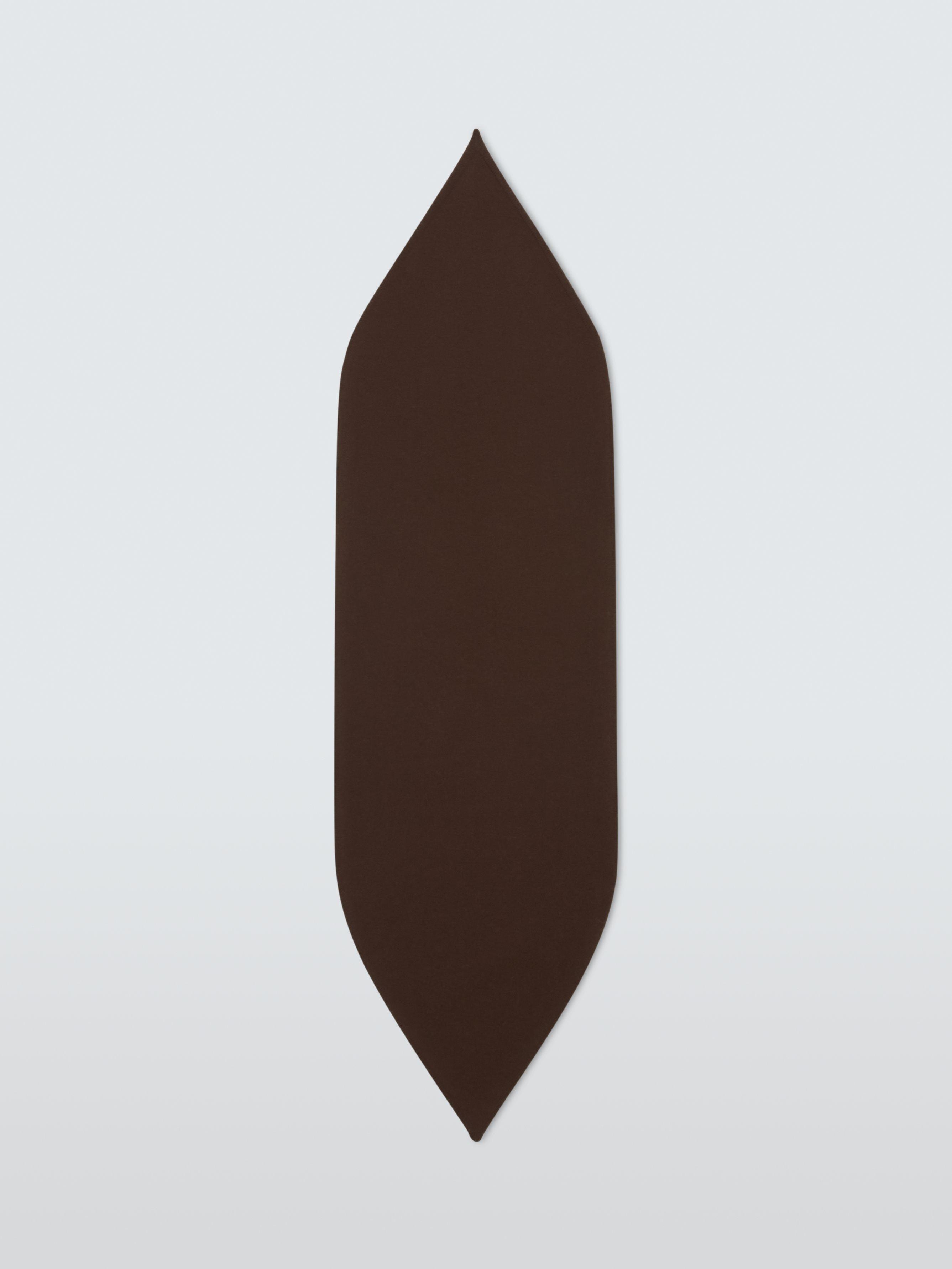 Product image 4 of 5, which shows John Lewis Double Face Foulard Wool Scarf, Chocolate/Light Pink