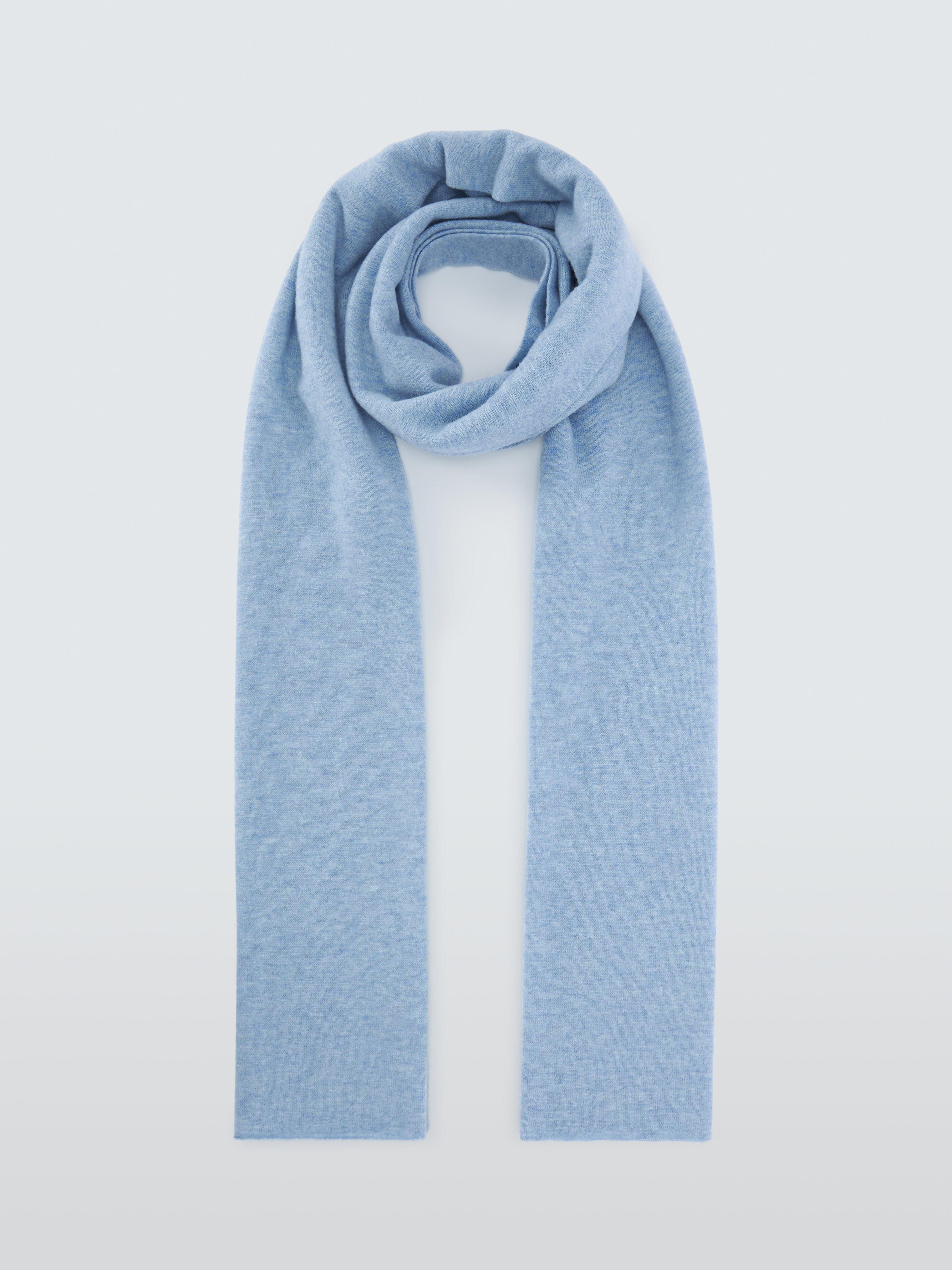 Product image 2 of 5, which shows John Lewis Wool Wrap Scarf, Blue