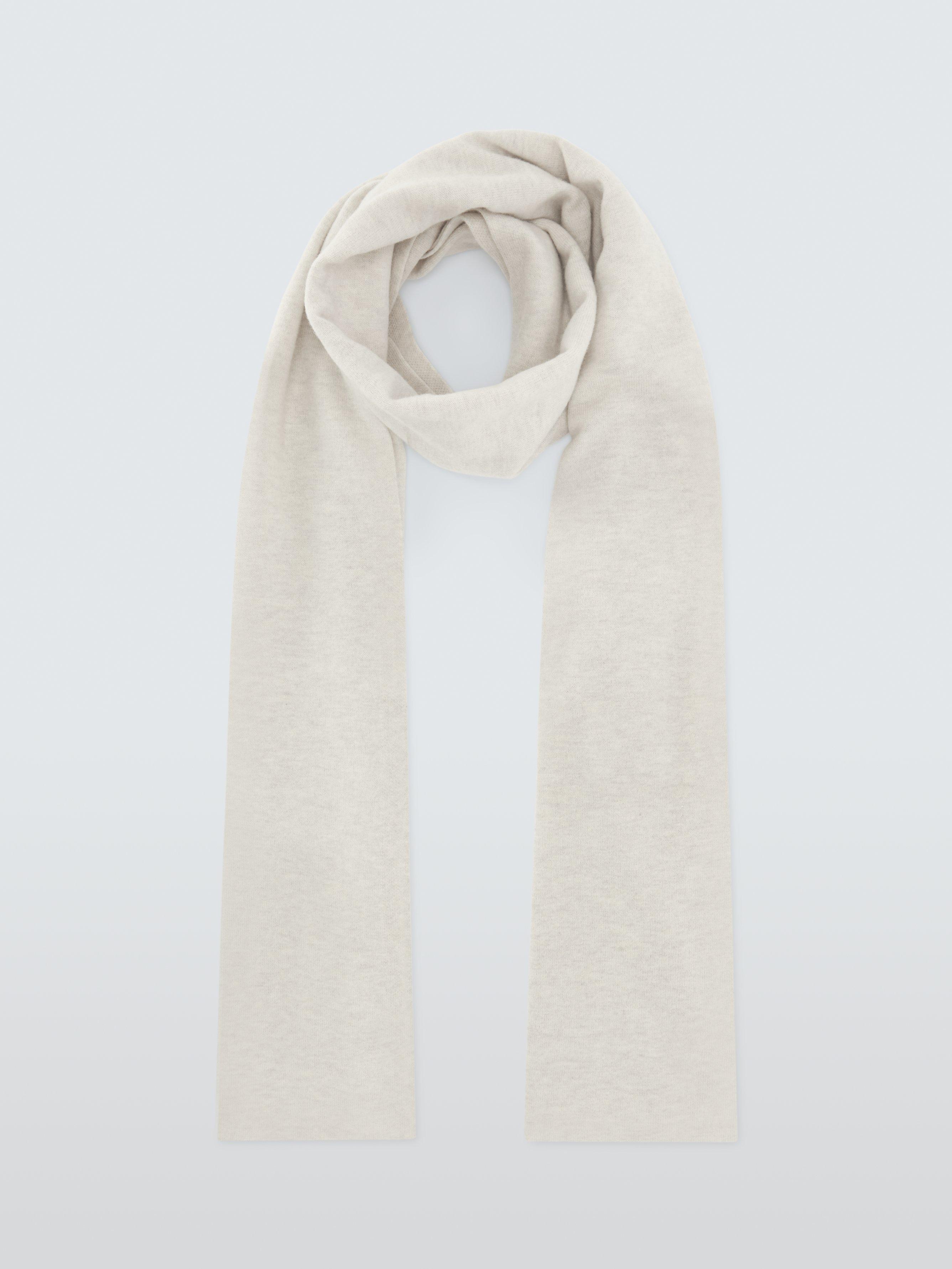 Product image 2 of 5, which shows John Lewis Wool Wrap Scarf, Cream