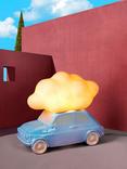 Seletti Nuvola Fiat 500 Table Lamp, Teal Blue