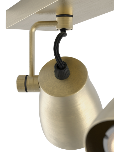 Astro Juno 3 Spotlight Ceiling Bar, Metallic Brass - view 2, Metallic Brass