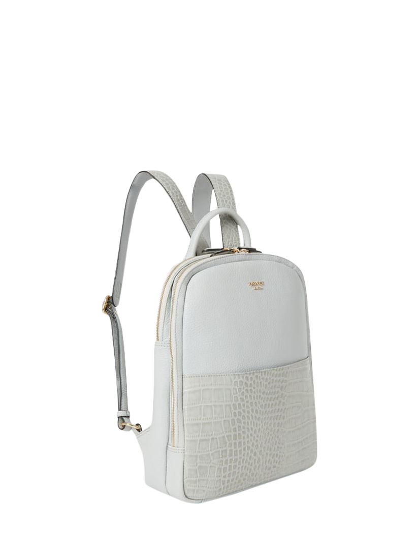 Product image 3 of 5, which shows OSPREY LONDON Kellie Leather Backpack, Mist