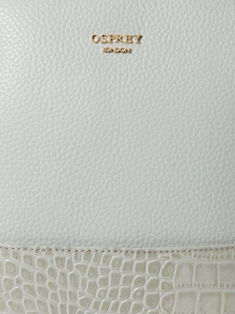 Product image 4 of 5, which shows OSPREY LONDON Kellie Leather Backpack, Mist