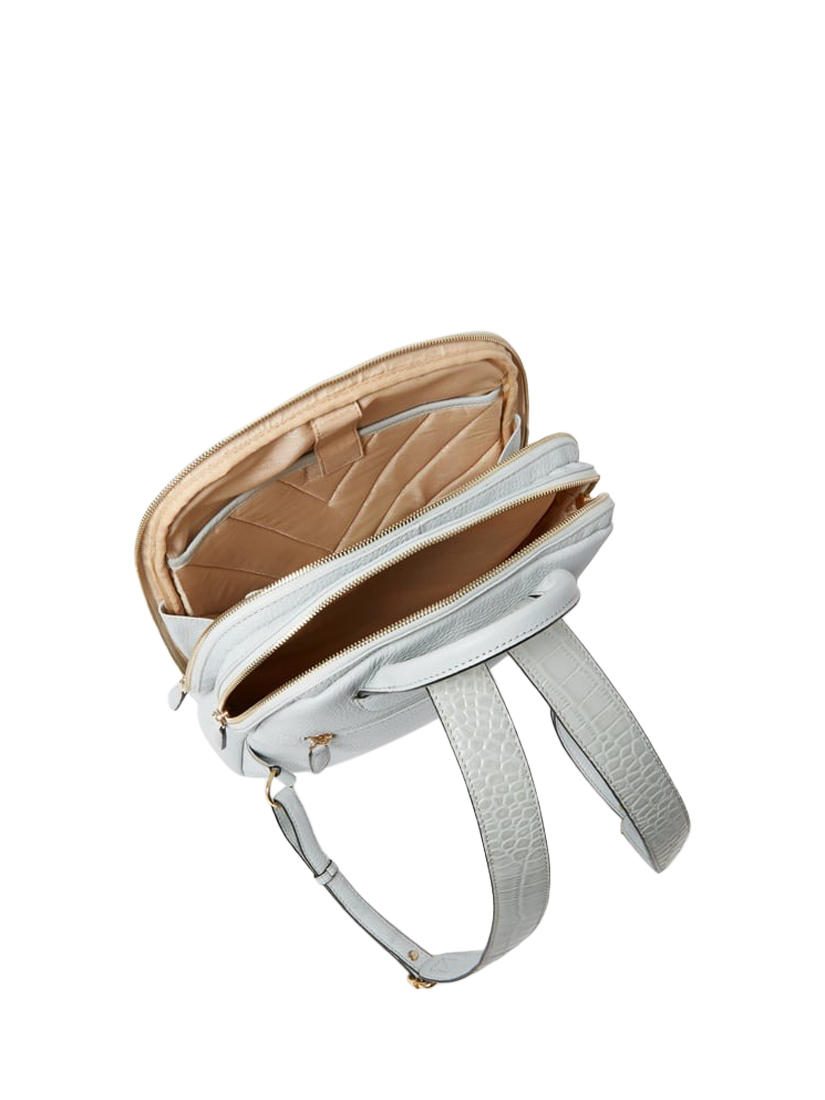 Product image 5 of 5, which shows OSPREY LONDON Kellie Leather Backpack, Mist
