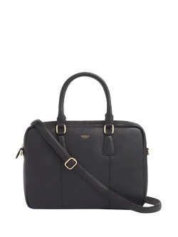 OSPREY LONDON Adaline Leather Laptop Bag, Black