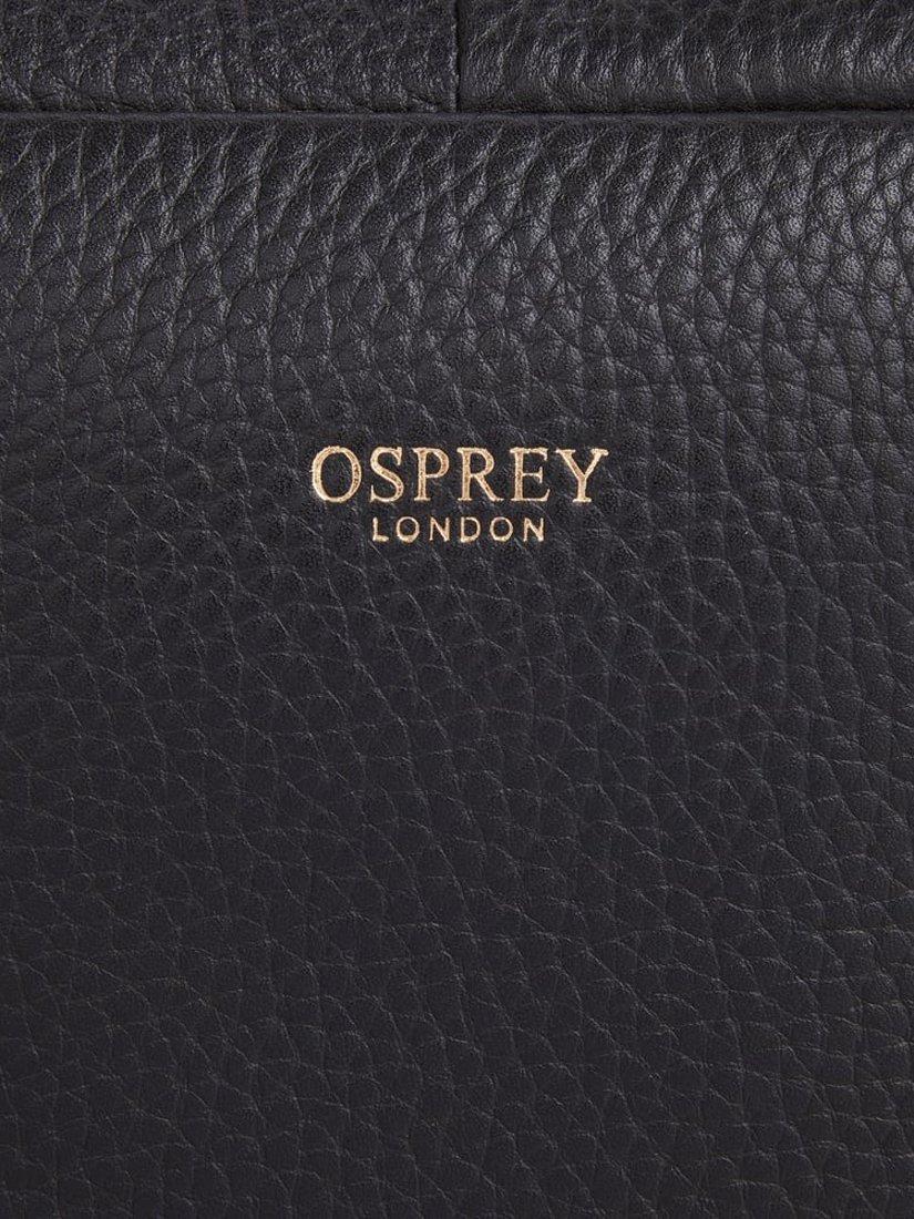 Product image 4 of 5, which shows OSPREY LONDON Adaline Leather Laptop Bag, Black