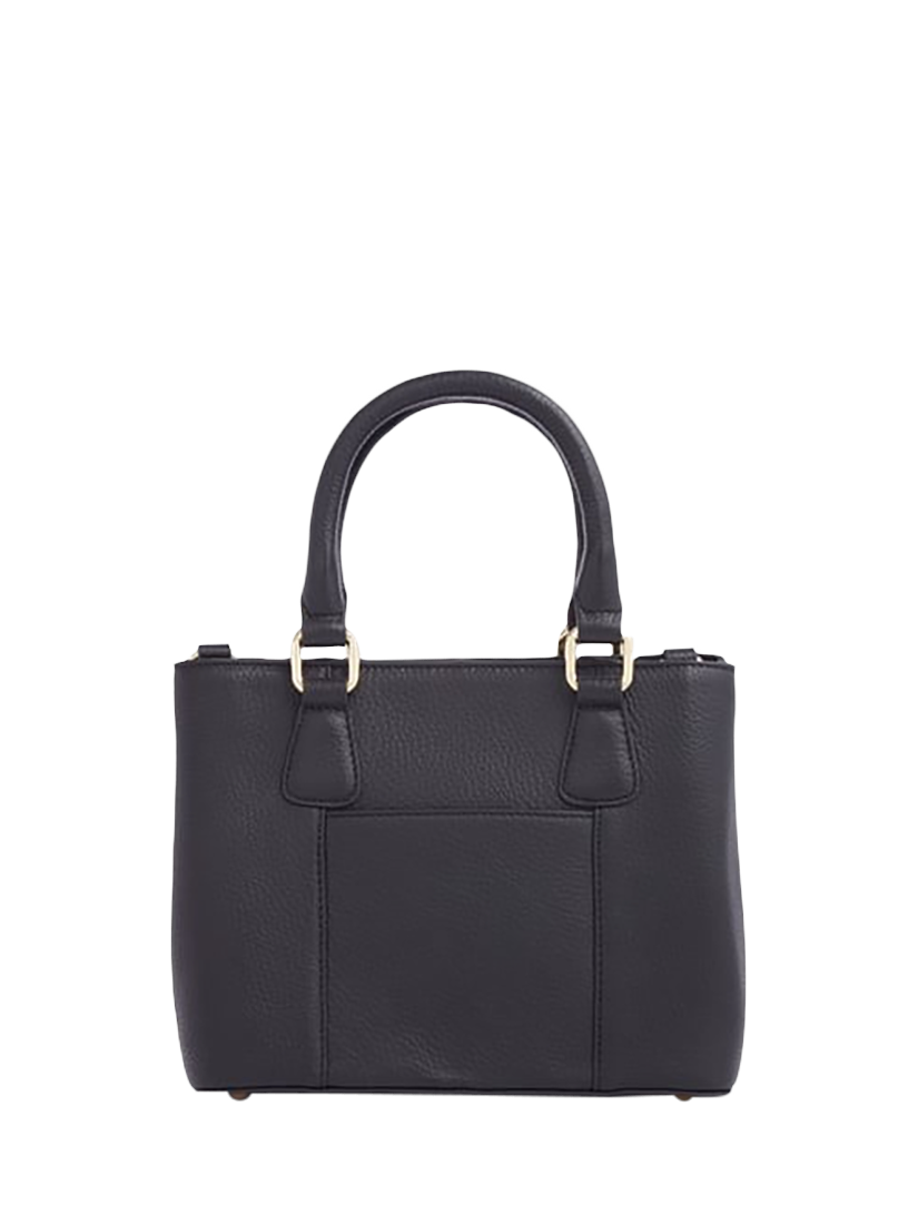 Product image 2 of 5, which shows OSPREY LONDON Mini Adaline Leather Grab Bag, Black