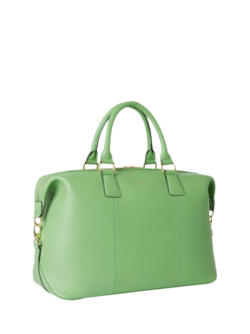 Product image 3 of 5, which shows OSPREY LONDON Adaline Leather Weekender, Apple