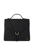 OSPREY LONDON Harper Leather Grab Bag, Black