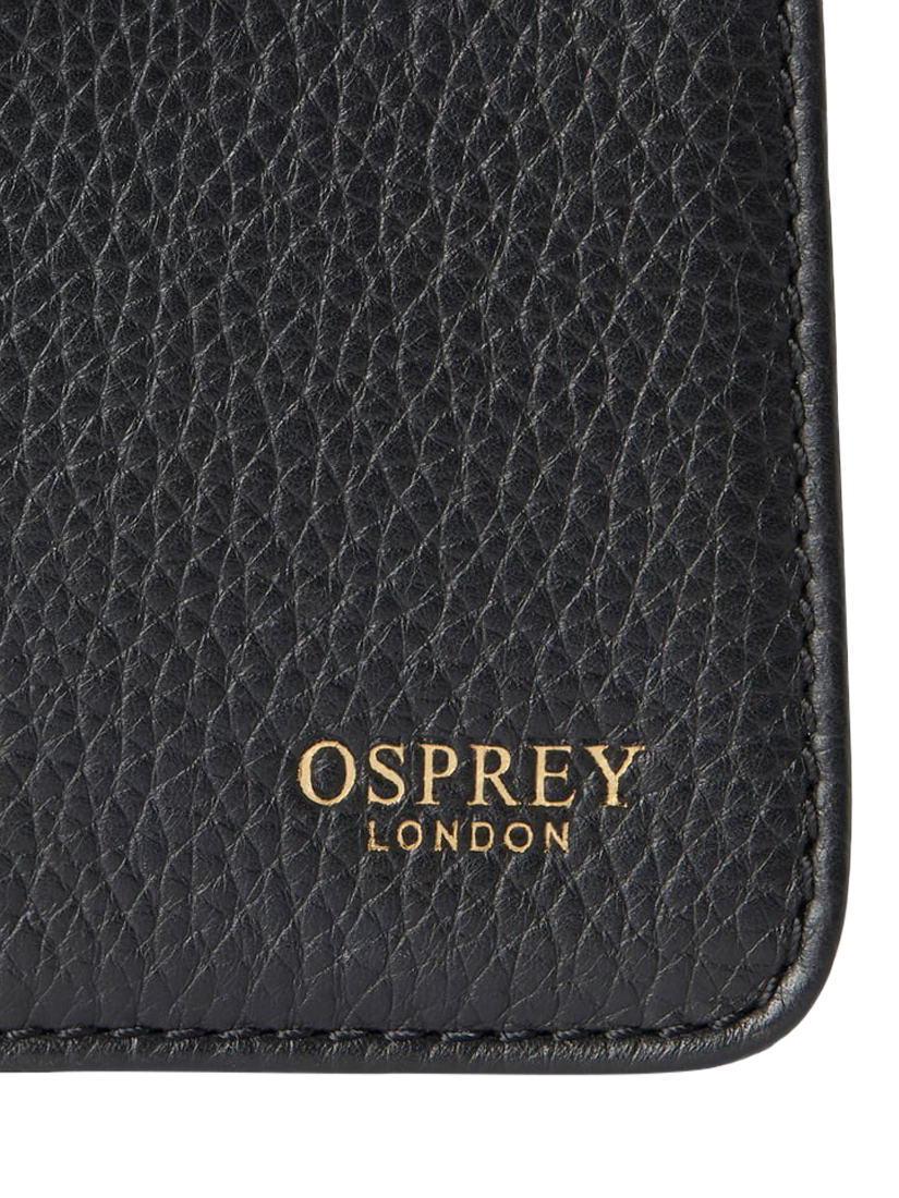 Product image 4 of 5, which shows OSPREY LONDON Harper Mini Leather Grab Bag, Black