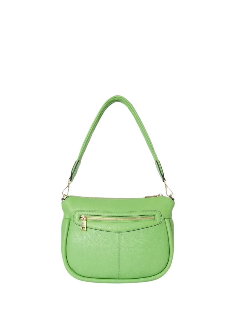 Product image 2 of 5, which shows OSPREY LONDON Hendrix Leather Shoulder Bag, Apple