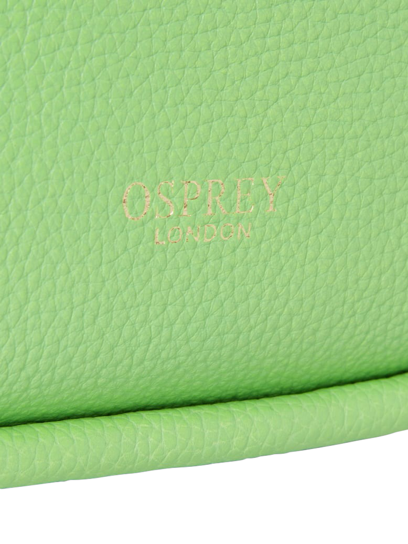 Product image 4 of 5, which shows OSPREY LONDON Hendrix Leather Shoulder Bag, Apple