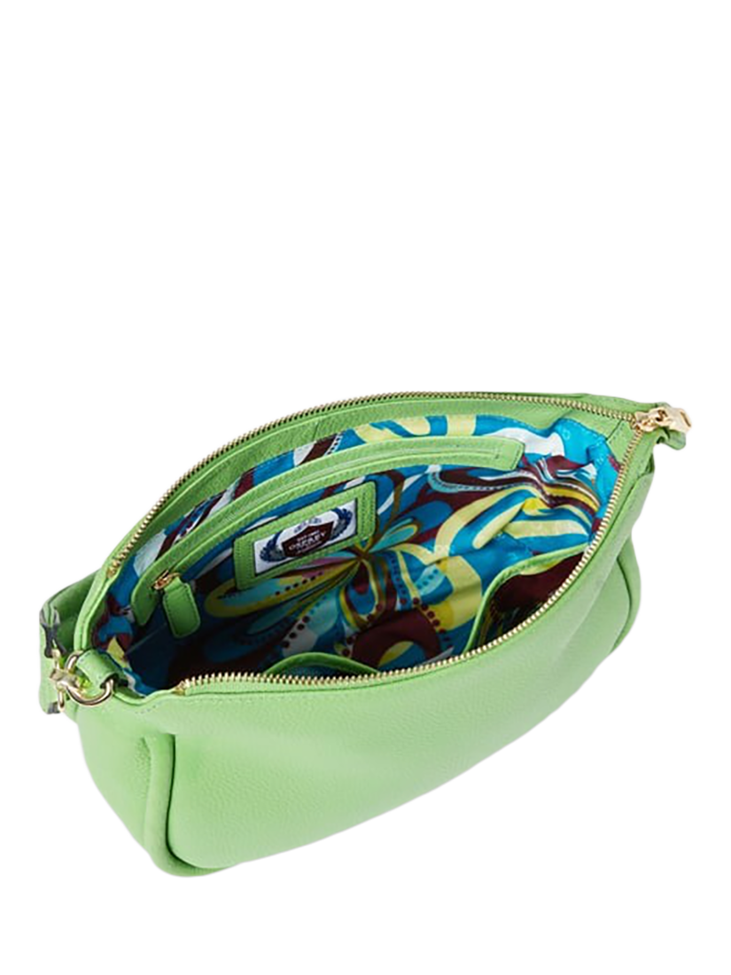 Product image 5 of 5, which shows OSPREY LONDON Hendrix Leather Shoulder Bag, Apple