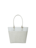 OSPREY LONDON Kellie Leather Tote Bag, Mist