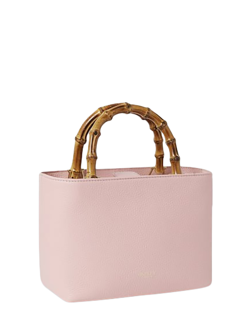 Product image 3 of 5, which shows OSPREY LONDON Mini Clio Leather Bag, Pale Pink