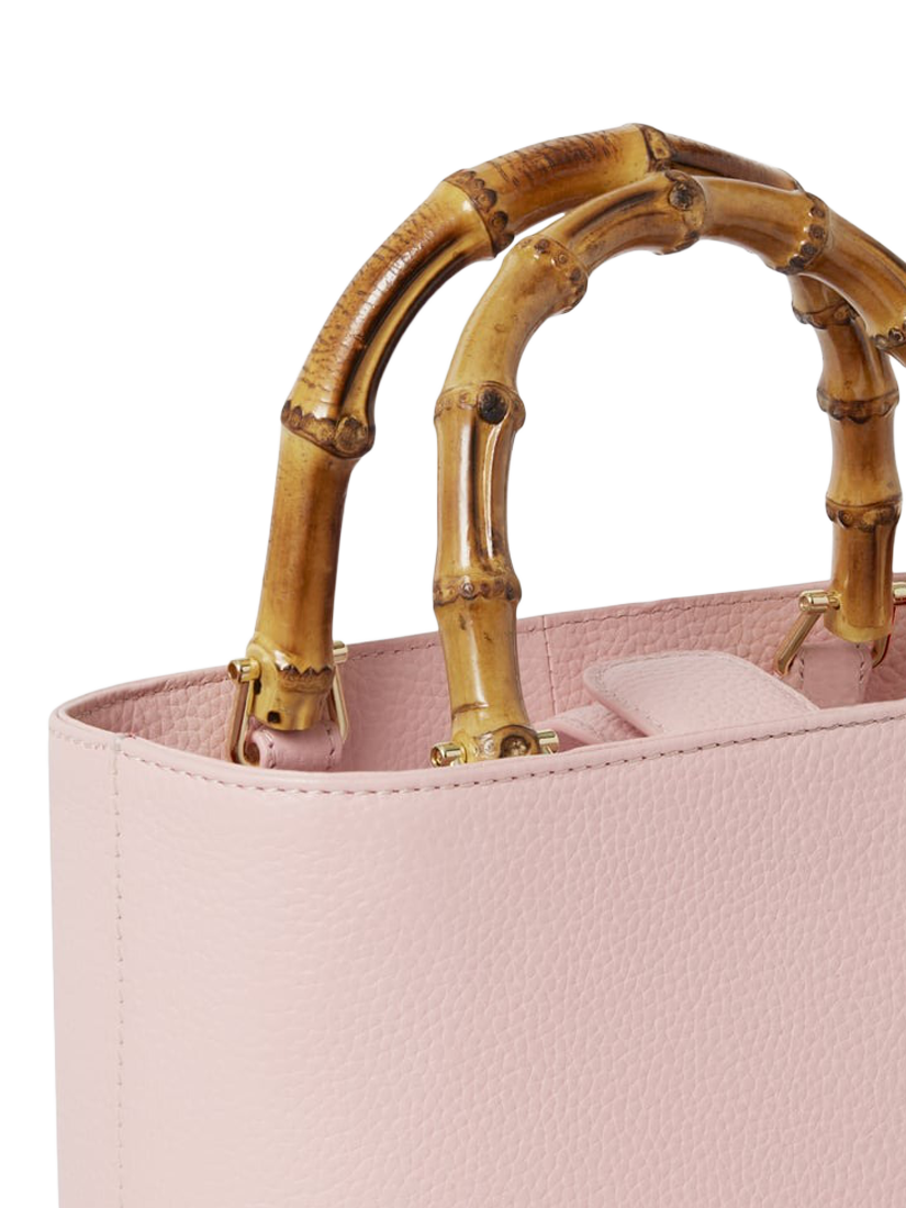 Product image 4 of 5, which shows OSPREY LONDON Mini Clio Leather Bag, Pale Pink
