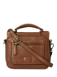 OSPREY LONDON Oxford Leather Micro Crossbody Bag, Tan