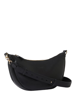 OSPREY LONDON Oxford Leather Sling Bag, Black