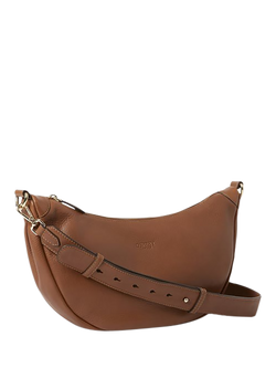 OSPREY LONDON Oxford Leather Sling Bag, Tan