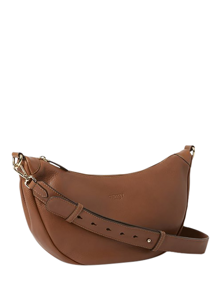 OSPREY LONDON Oxford Leather Sling Bag, Tan