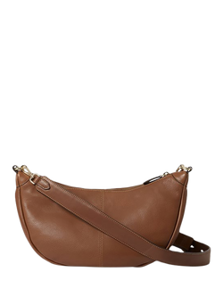 OSPREY LONDON Oxford Leather Sling Bag - view 2, Tan