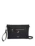 OSPREY LONDON Ruby Leather Crossbody Clutch, Black