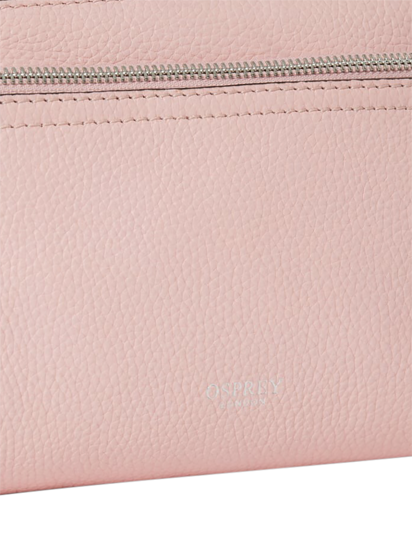 Product image 4 of 5, which shows OSPREY LONDON Stella Leather Crossbody Bag, Blush
