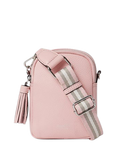 OSPREY LONDON Stella Leather Phone Bag, Blush