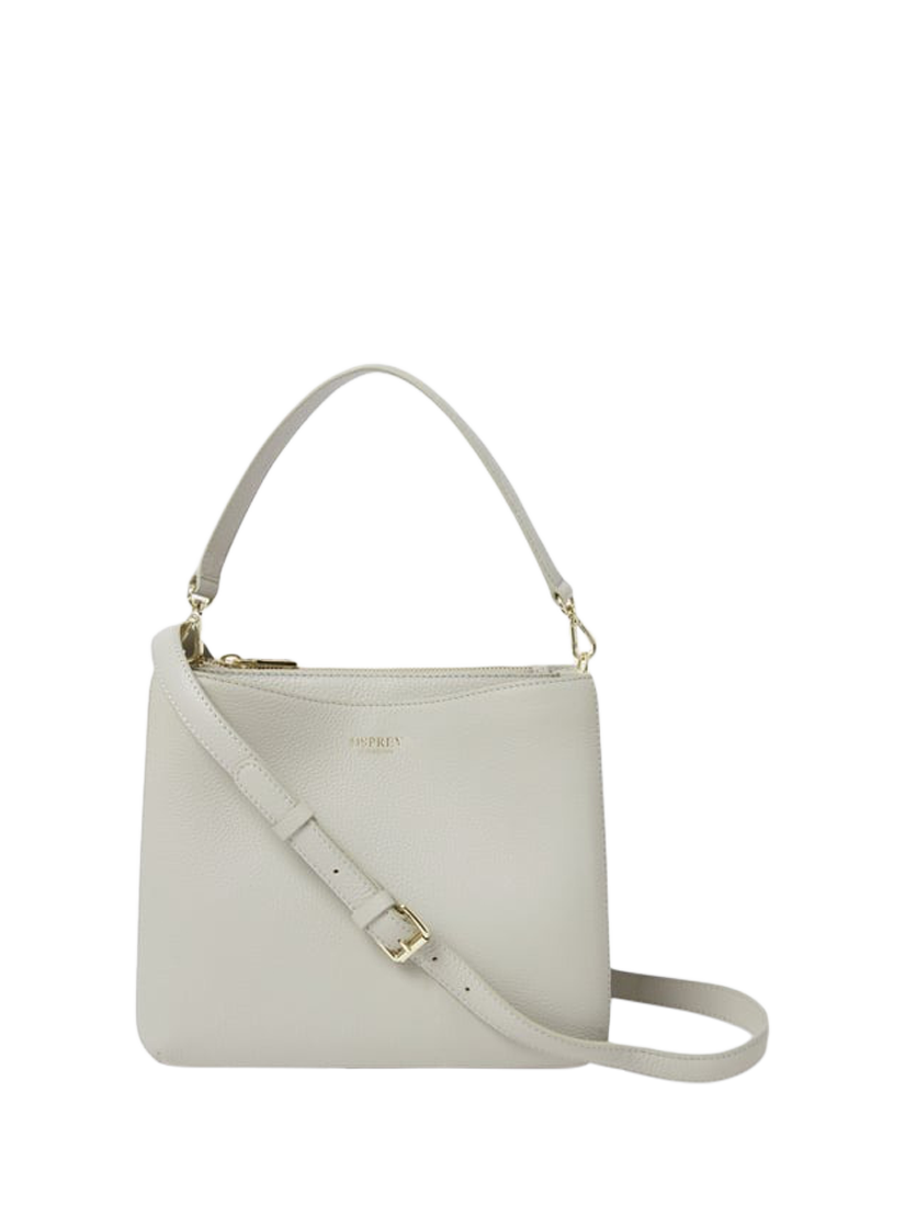 Product image 1 of 5, which shows OSPREY LONDON Winchester Leather Grab Bag, Taupe