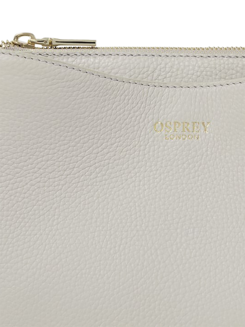 Product image 4 of 5, which shows OSPREY LONDON Winchester Leather Grab Bag, Taupe
