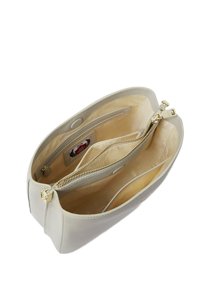 Product image 5 of 5, which shows OSPREY LONDON Winchester Leather Grab Bag, Taupe