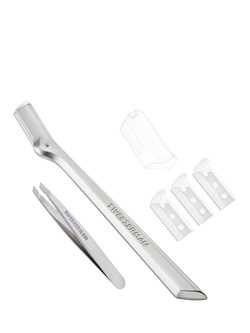 Tweezerman Brow Razor and Mini Slant Tweezer Set, 