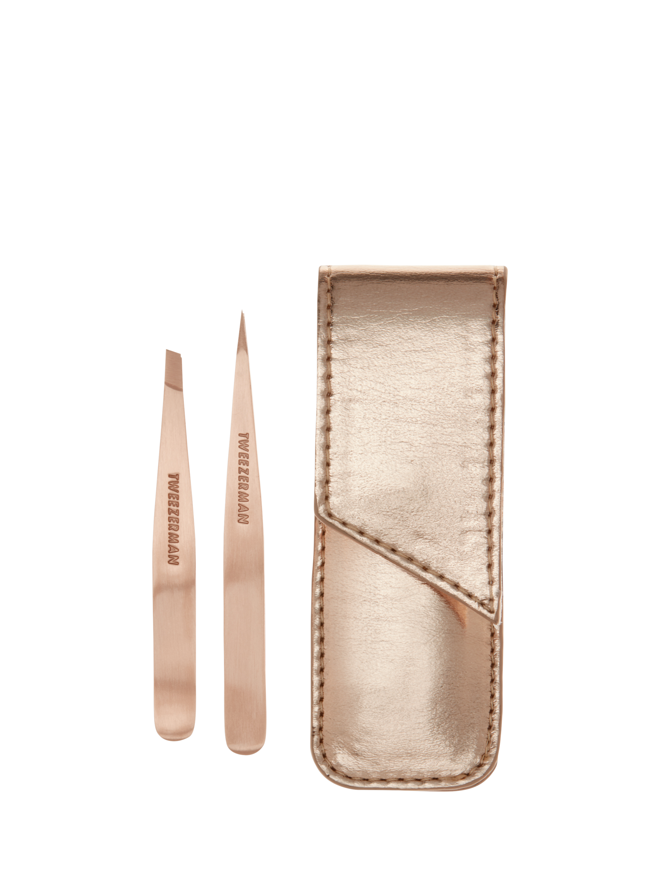 Product image 1 of 10, which shows Tweezerman Petite Tweeze Set, Rose Gold